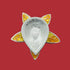Pure Silver Star Leaf Pattern Fancy Diya 15.35g